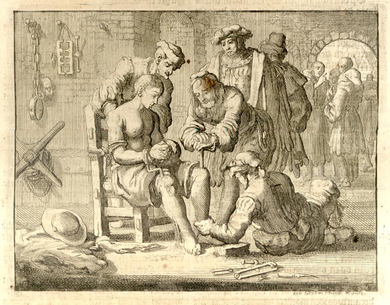 Jan Luyken, Marteling van Joost Joosten te Veere, 1560.